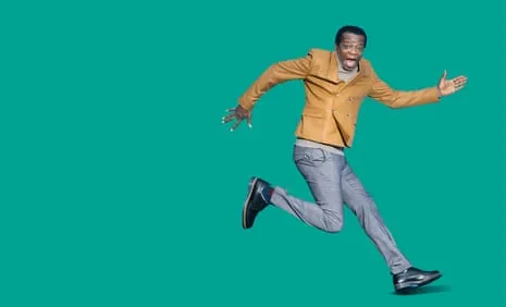 The Comedian Stephen K Amos: ‘My Feet Are a Disaster’ Plus They’re Connected to the Skinniest Limbs Imaginable.
